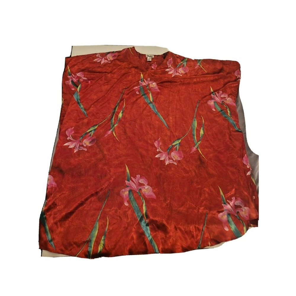 Winlar Womens Kaftan Flower Pattern One Size Fits Most - 43 inches long